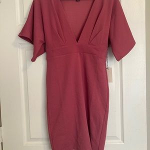 Mauve body con dress